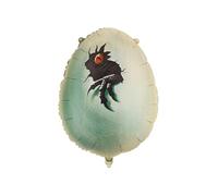 Ballon gonflable en forme d'œuf de dinosaure Jurassic World - 64 x 48 cm - Ballon dinosaure avec air ou hélium - Ballon gonflable pour anniversaire d'enfant - Décoration d'anniversaire - Vert et noir