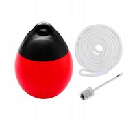 Ballon Gonflable Fender Pour Bateau, Rouge Avec Corde Blanche