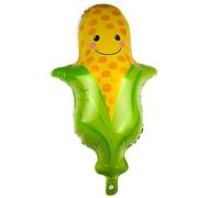 Ballon gonflable Food, design épis de maïs, environ 48 x 70,5 cm, idéal pour les anniversaires d'enfants, les fêtes à thème, les fêtes d'été, les barbecues et les fêtes de Thanksgiving