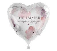 Ballon gonflable « Für immer in unsere Herzen» - Pour fête d'adieu, fête de deuil, souvenir, voyage, fabriqué dans l'Union Européenne