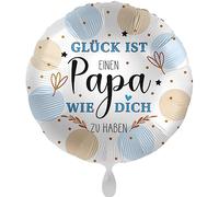 Ballon gonflable « Glück ist einen Papa wie Dich zu haben » pour papa, cadeau d'anniversaire, cadeau de fête des pères, fabriqué en Allemagne, adapté à l'hélium
