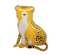 Ballon gonflable léopard - 97 x 66 cm - Ballon géant à l'hélium pour fêtes, anniversaires et décorations - Convient pour gonflage à l'air et à l'hélium - Décoration amusante pour fête au zoo