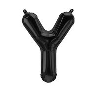 Ballon gonflable Lettre Y Noir 40 cm - Ballon Lettre Décoration Fête Ballon pour Gonflage à Air, Mariage, Anniversaire, Nouvel An, Cadeau, Bébé, Publicité, Vitrine de Vitrine Boîte Photo Nom, Mot