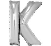 Ballon gonflable lettres argenté 1 m