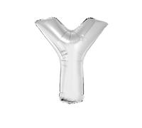 Ballon gonflable lettres argenté 1 m