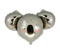 Ballon Gonflable Métallisé "Tête de Koala" 67cm Gris