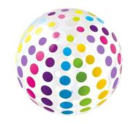 Ballon Gonflable Plage - Boule Piscine Pois Rayures | Jouet Été Aquatique | Diamètre 40cm, Transportable Léger Pour Adultes, Activités Extérieur Bord Mer Piscine Fête, Matière PVC