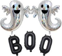 Ballon gonflable pour décoration d'Halloween - Ballons géants fantômes - Décoration de fête d'Halloween - 85 x 90 cm
