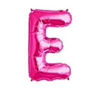 Ballon gonflable rose 40 cm Lettre E
