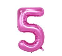 Ballon gonflable rose - 40 cm - Numéro 5