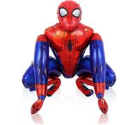 Ballon gonflable - Spiderman 3D - Aluminium - 55x63cm - Rouge/Bleu