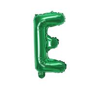 Ballon gonflable vert de 40 cm Lettre E à gonfler à l'hélium