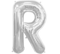 Ballon gonflable WT de 40 cm Motif : lettre (R, Argent)