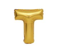 Ballon gonflable WT Lettre (T, Or) - 40 cm