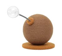 Ballon Gratté Pour Chats - Boule De Nourriture Qui Fente, Arbre À Rayures De Chats, Jouet Grattant Avec Toile D'escalade Intégrée | Danse De Graffie De L'ennuyeuse, Verre De Boule Grattée