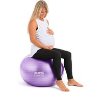 Ballon Grossesse Anti-Éclatement Pour Préparation À L'accouchement Et Exercices Prénataux - Swiss Ball Avec Pompe À Air - Ballon De Grossesse - Ballon Pilates (Violet)