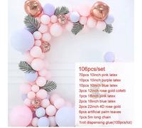 Ballon Guirlande 18 - Ballons Macaron En Guirlande, 141 Pièces, Décor De Fête D'anniversaire, Arc À Ballons Pour Fête Prénatale, Autocollant Mural En Bois Pour Enfants, Globos Oh Baby