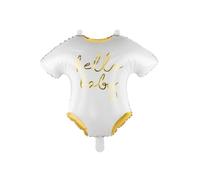 PartyDeco Ballon en forme de bodies Hello Baby pour Baby Shower