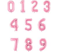 Ballon joyeux numéro "7" en taille 86cm - l'accent rose parfait pour n'importe quelle fête ! Décorez vos moments spéciaux avec notre ballon en aluminium !