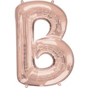 Ballon lettre B or rose - 88cm