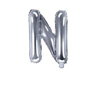 Ballon Lettre N Argent 35 cm