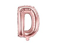 Ballon Lettre - SKYLANTERN - D Rose Champagne - 35cm - Aluminium - Hélium