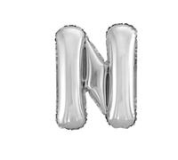 Ballon Lettre - SURPRISEZ VOUS - N - Argenté - Mylar - Hélium Compatible