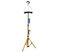 Velamp Ballon lumineux imperméable 8400 lumens. Avec câble de 5 m et 3 prises de service. Peut être accroché et monté sur trépied, blanc.