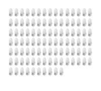 Ballon lumineux LED décoratif, 100 pièces, belle forme, coloré, décoration de fête de mariage, de maison, matière plastique, 3.8x1.6cm, batterie incluse (feu rouge)