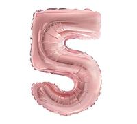 BALLON METALLIQUE 36 CM CHIFFRE - ANNIVERSAIRE DÉCORATION FESTIF À L'AGE ÉVENNEMENT (CUIVRE, 5)