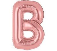 ballon métallique 36cm lettre b - or rose - surprisez vous balm0rglb Rose G