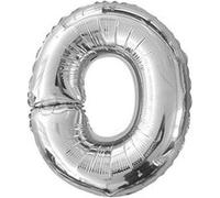 Ballon Metallique Lettre Au Choix - Argent Gris G