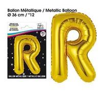 ballon metallique or lettre r - surprisez vous balmorlr Jaune G