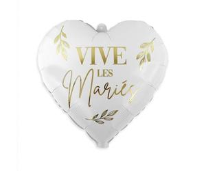 Ballon metallique "vive les maries"