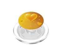 Ballon Miel Jaune Coeur Amour Saint Valentin PopSockets PopGrip pour MagSafe