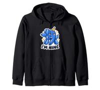 Ballon Mignon 9ème Anniversaire Chien Neuf Ans garçons Filles Sweat à Capuche