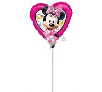 Ballon - Minnie - 23 x 23 cm - Aluminium - Rose - Décoration de fête