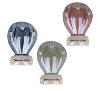 Ballon montgolfière décoratif en porcelaine bonbonnière 2026 idée cadeau romantique décoration maison mariage anniversaire élégant (12 pièces aimant aimant 6,5 cm 3ass.)