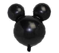 Ballon Mouse - 10 couleurs - Ø 45 cm - Décoration pour anniversaire fête d'enfants - Mickey figure hélium air ballon décoration Anagram souris cadeau fun fun fête d'enfants (noir)