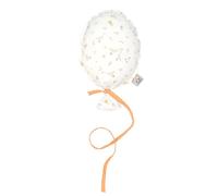 Ballon mural décoratif en coton imprimé 28cm sidonia, beige, écru, blanc TU