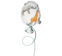 Ballon mural décoratif en coton imprimé 28cm safari, vert, gris, blanc TU