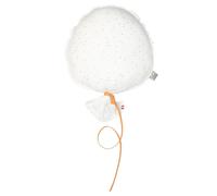 Ballon mural gaze coton blanc à pois