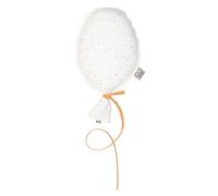 Ballon mural gaze coton blanc à pois