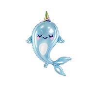 PartyDeco Ballon mylar Narval 87 cm