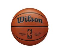 Wilson Ballon de Basket, NBA AUTHENTIC SERIES, Extérieur, Caoutchouc gommeux, Taille : , Brun