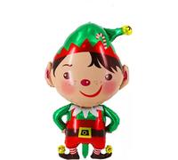 Ballon Noël - Père Noël, environ 59 x 98,5 cm - Grand XL Père Noël Arbre de Noël Hélium Ballon fête de Noël Kopper-24 Dekoration Elf Santa