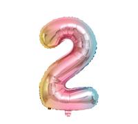 Ballon numérique en aluminium de 81 cm - Décoration de gradient - Couleur numéro 2