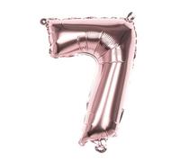 ballon numéro 7 or rose 86 cm