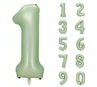 Ballon numéro géant de 40 pouces, ballon en mylar métallique grand numéro pour fournitures et décorations de fête d'anniversaire, Noël 7,5,9,2,3,4,6,8,1,0,32 pouces-1,Ensemble de ballons drapeauPolyét