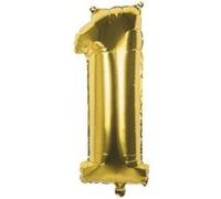 Boland - Ballon nombre 86 cm, or, ballon chiffre, numéro, ballon, air, anniversaire, jubilé, anniversaire enfant, cadeau
